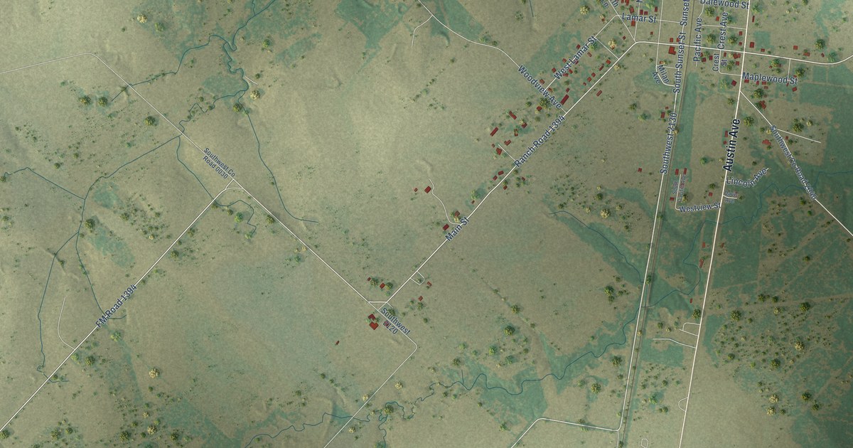 Map of Richland, Texas in 2026