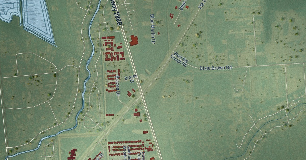 Map of Richwood, Texas in 2026