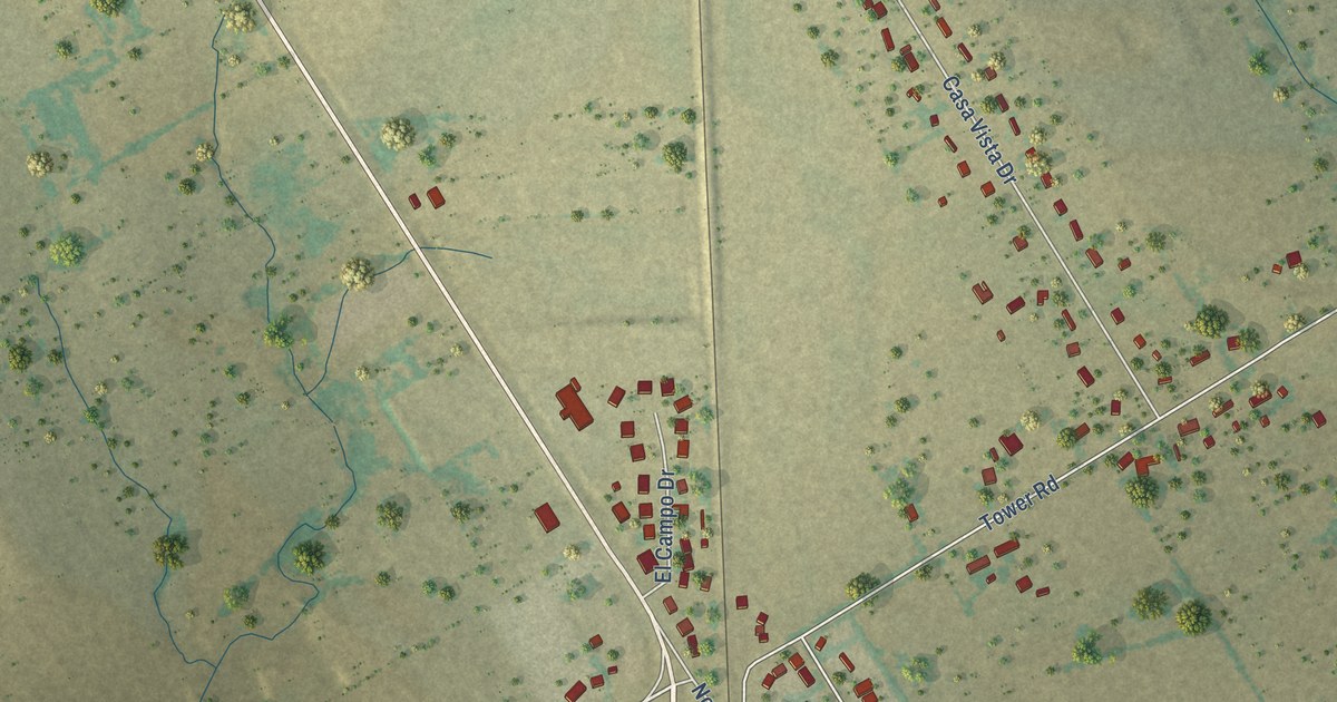 Map of Rio Vista, Texas in 2026