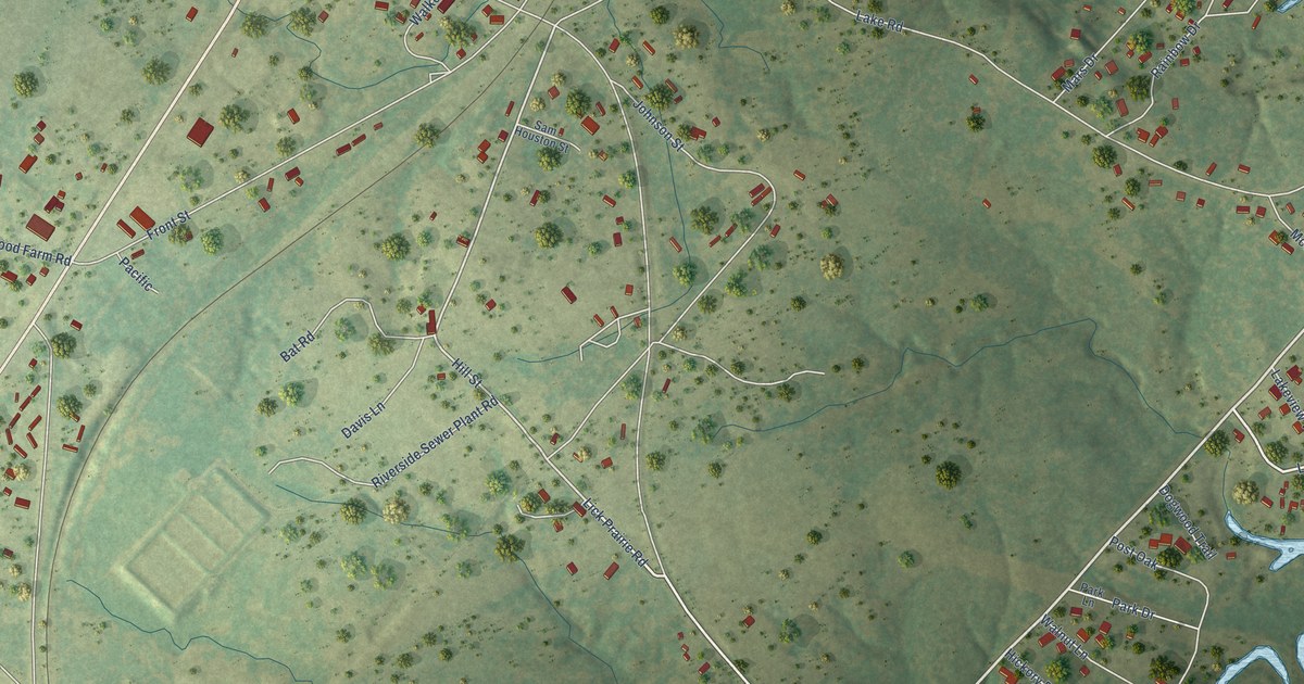 Map of Riverside, Texas in 2026