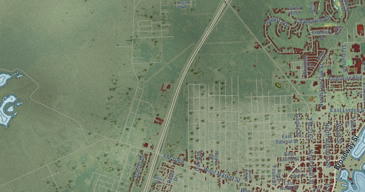 Map of Rockport, Texas in 2026