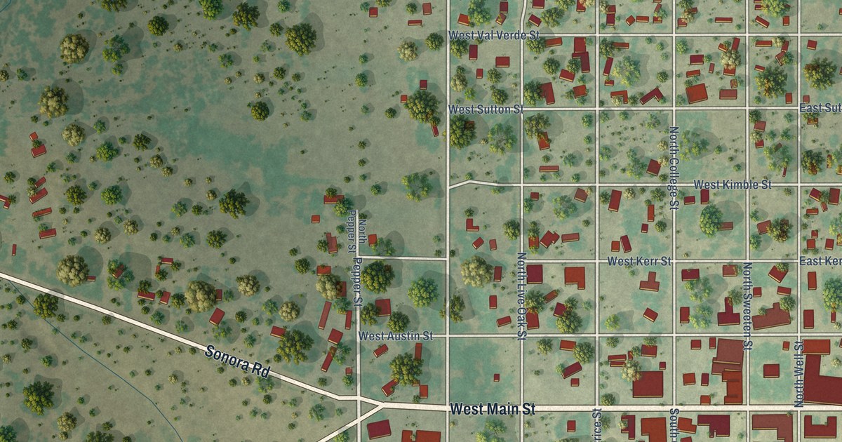 Map of Rocksprings, Texas in 2026