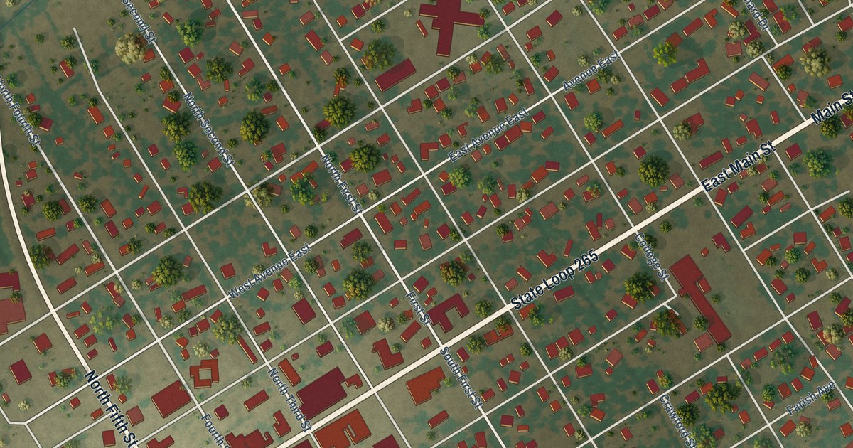 Map of Rosebud, Texas in 2026