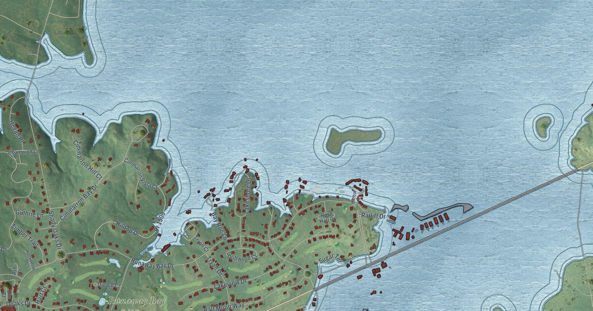 Map of Runaway Bay, Texas in 2026