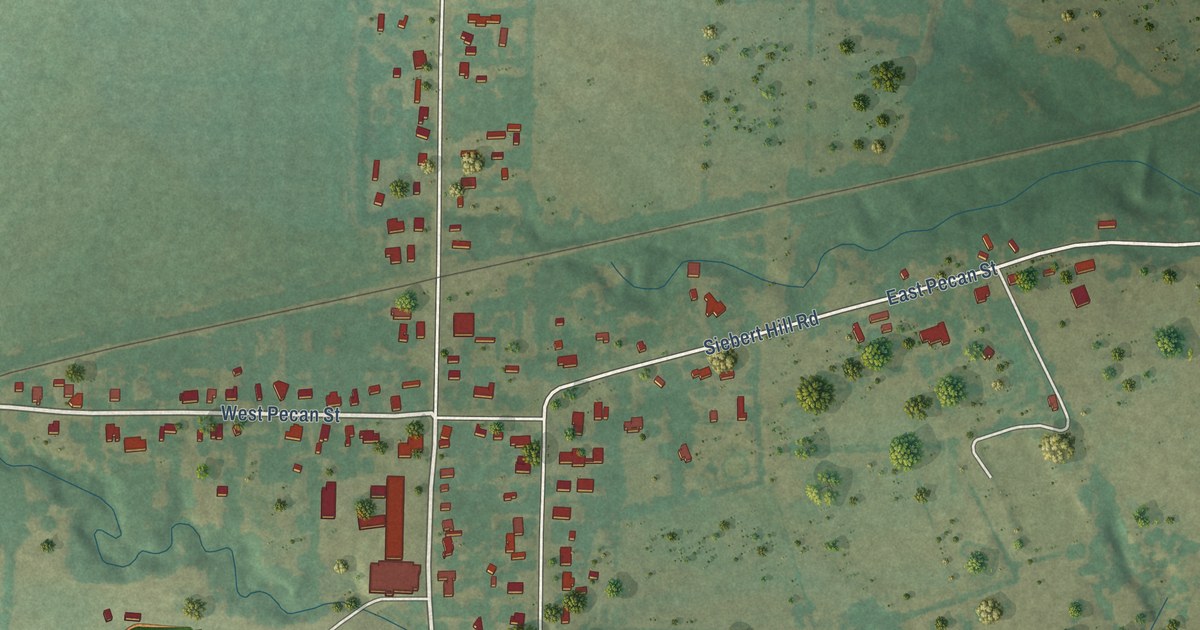Map of Sadler, Texas in 2026