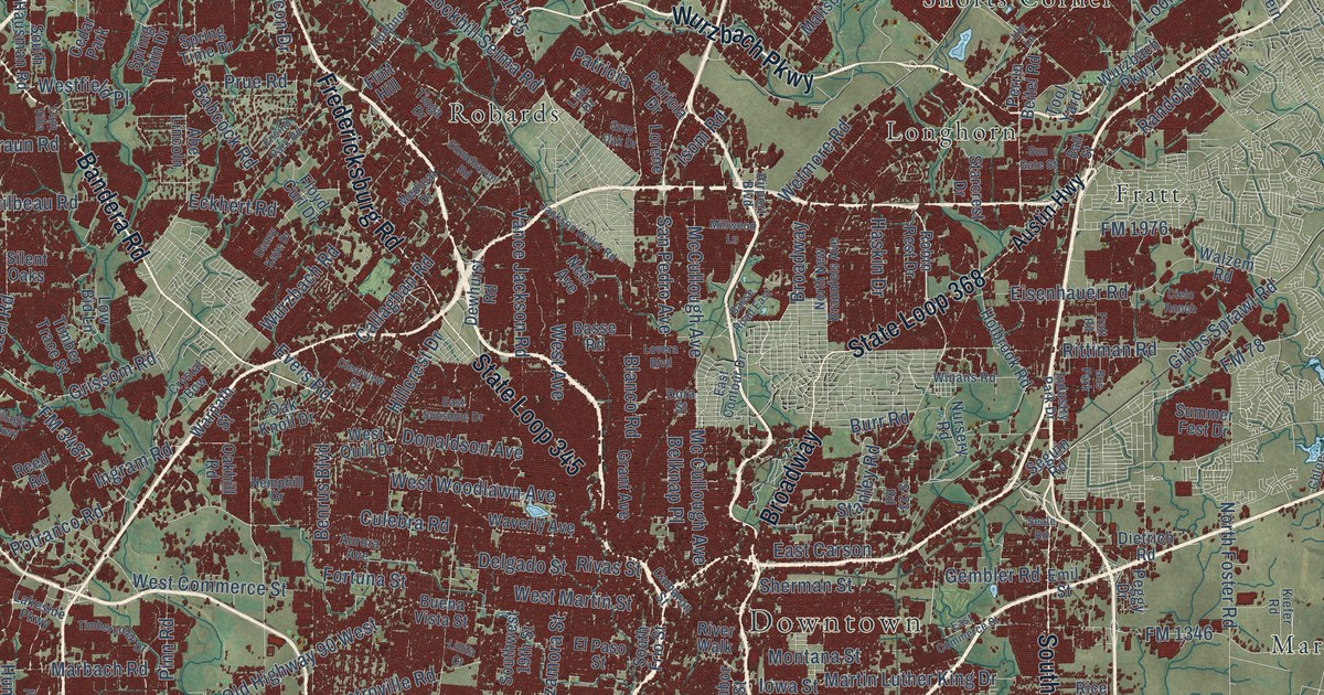 Map of San Antonio, Texas in 2026