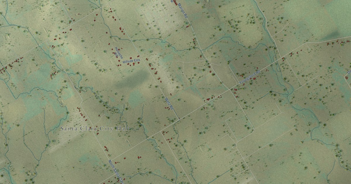 Map of Santa Clara, Texas in 2026
