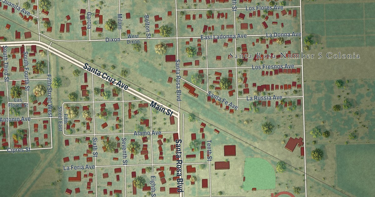 Map of Santa Rosa, Texas in 2026