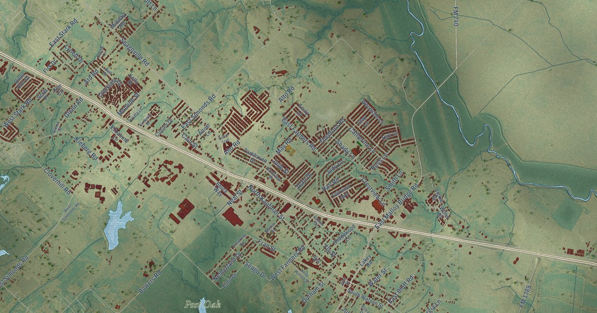 Map of Seagoville, Texas in 2026
