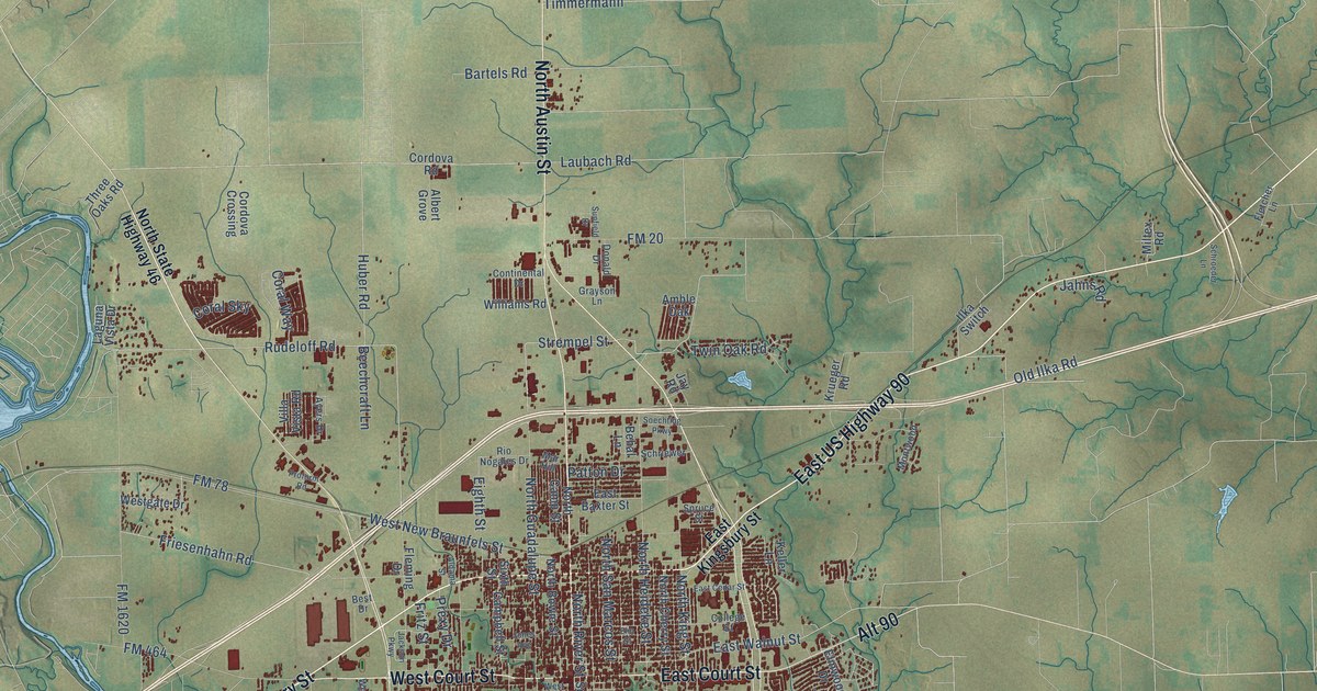 Map of Seguin, Texas in 2026