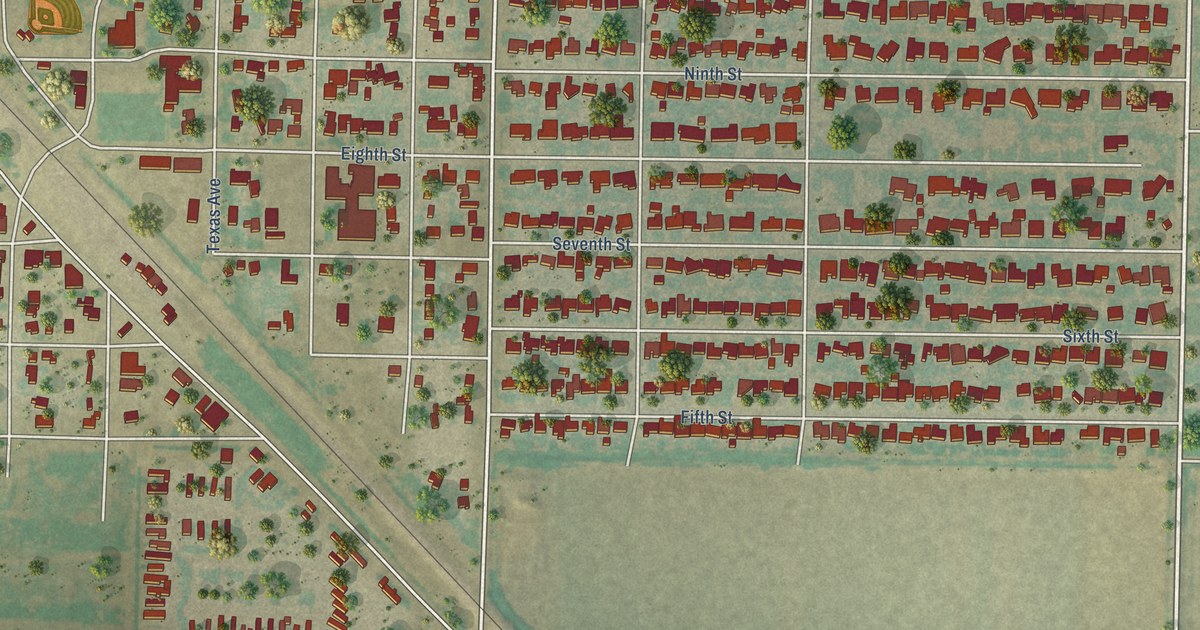 Map of Shallowater, Texas in 2026
