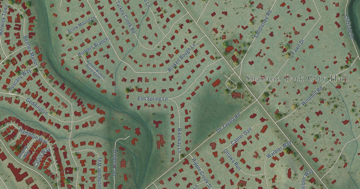 Map of Shavano Park, Texas in 2026