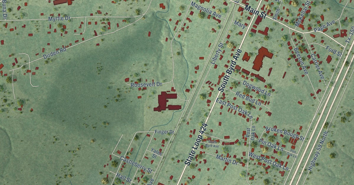 Map of Shepherd, Texas in 2026