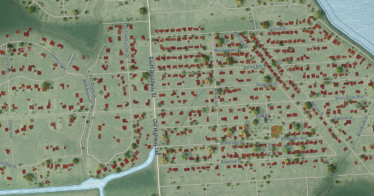 Map of Shoreacres, Texas in 2026