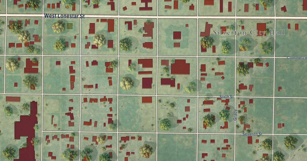 Map of Silverton, Texas in 2026