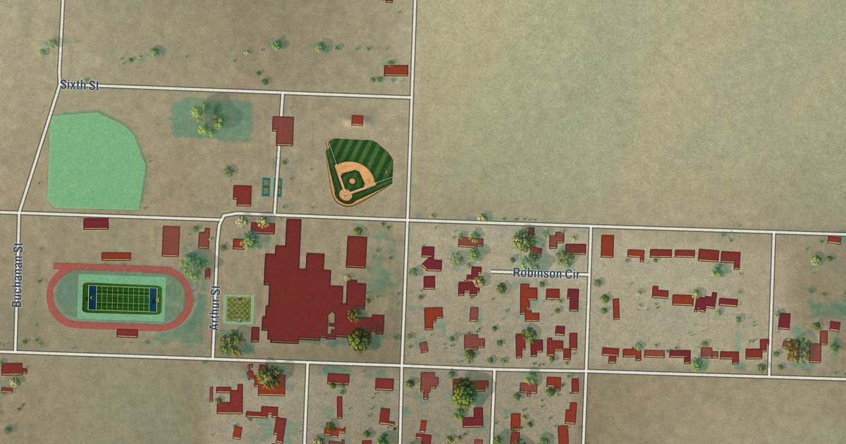 Map of Smyer, Texas in 2026