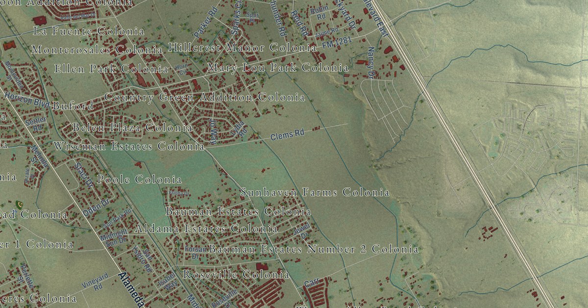 Map of Socorro, Texas in 2026