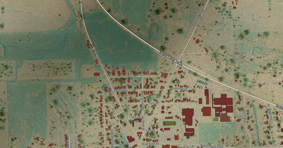 Map of Somerset, Texas in 2026
