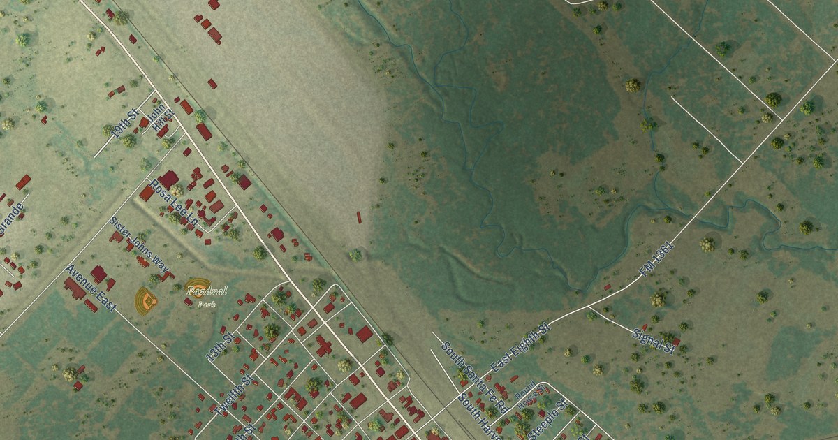 Map of Somerville, Texas in 2026