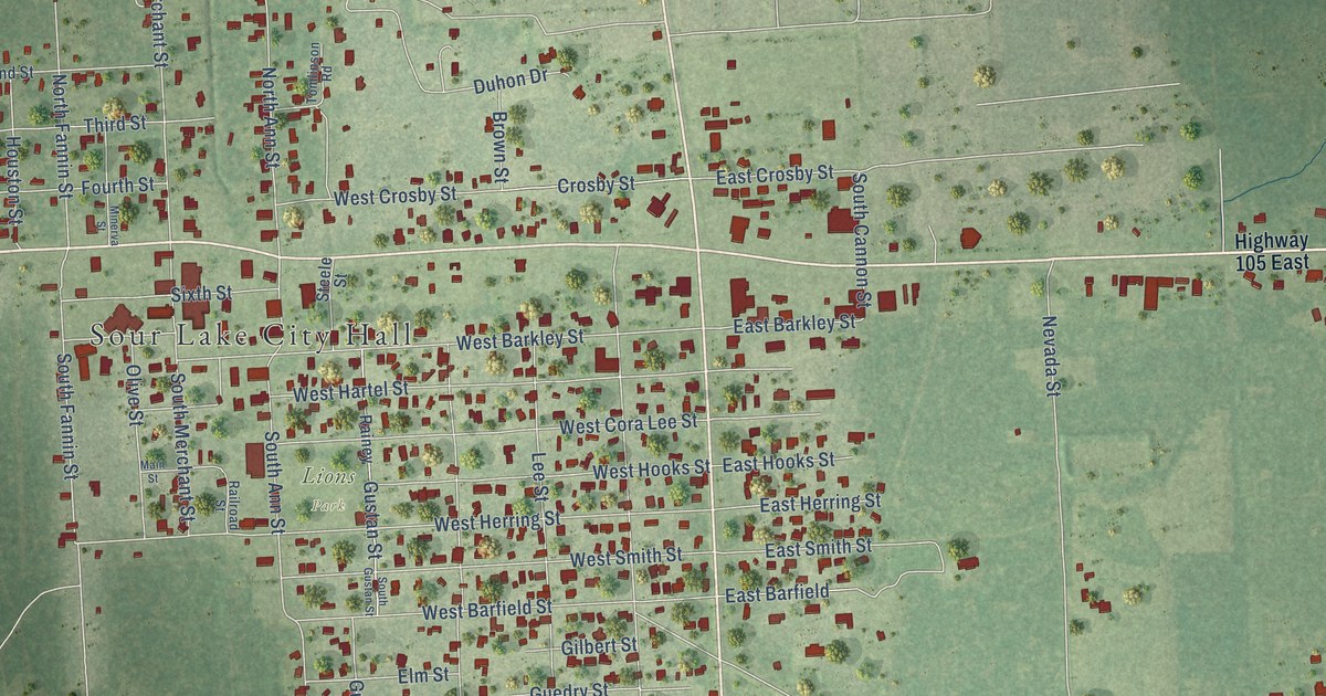 Map of Sour Lake, Texas in 2026