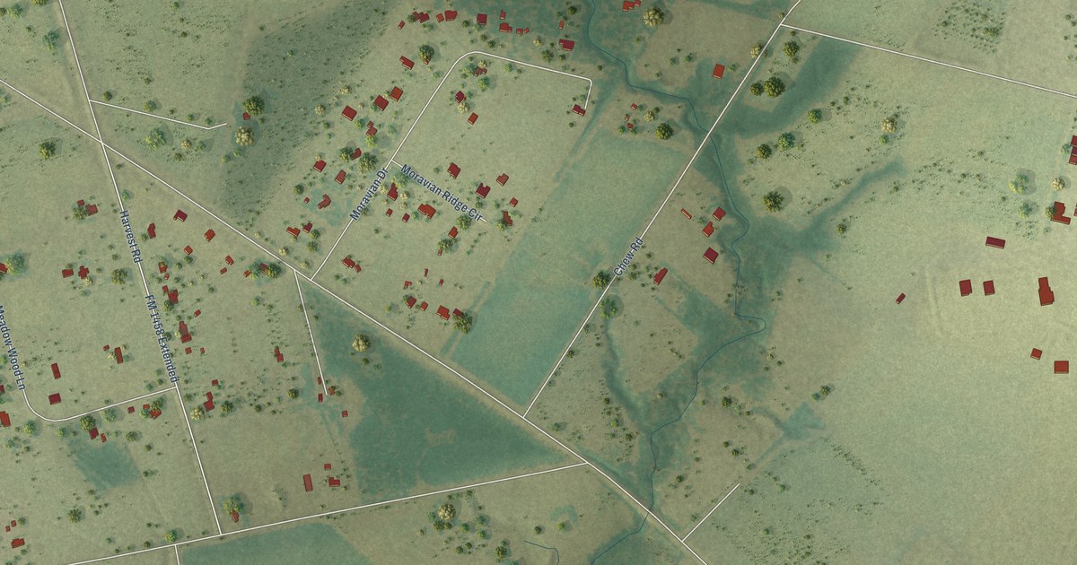 Map of South Frydek, Texas in 2026
