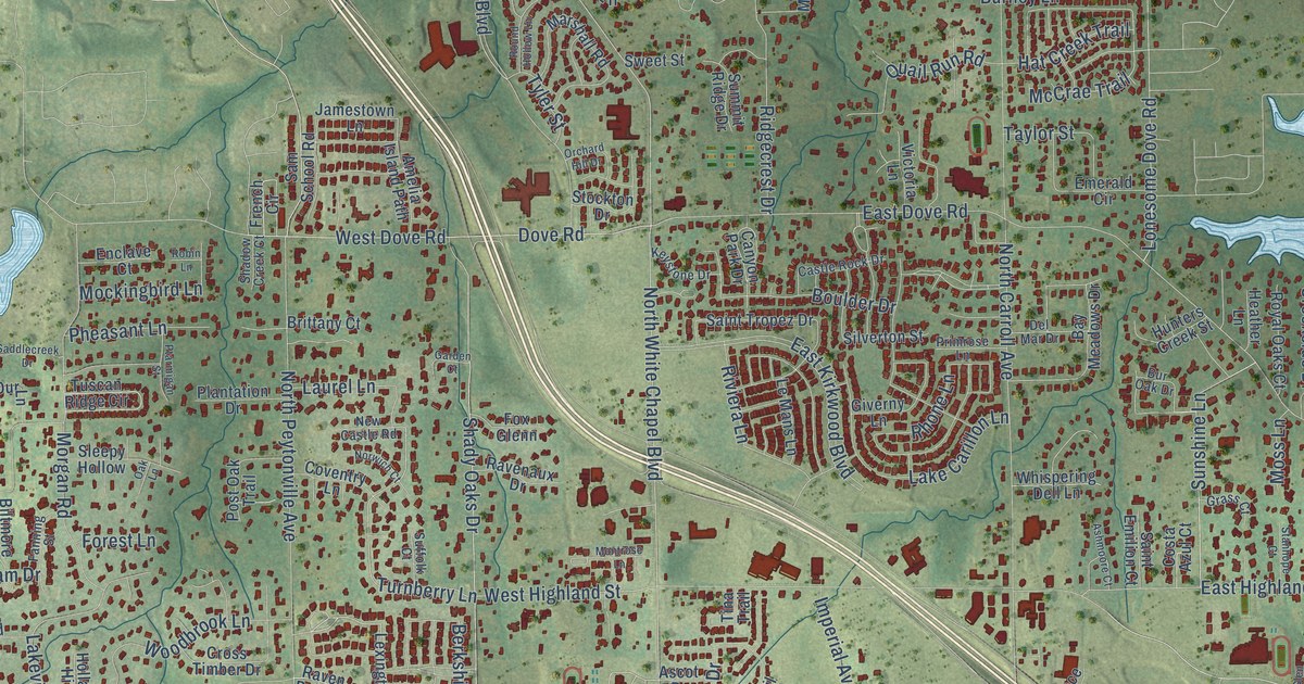 Map of Southlake, Texas in 2026