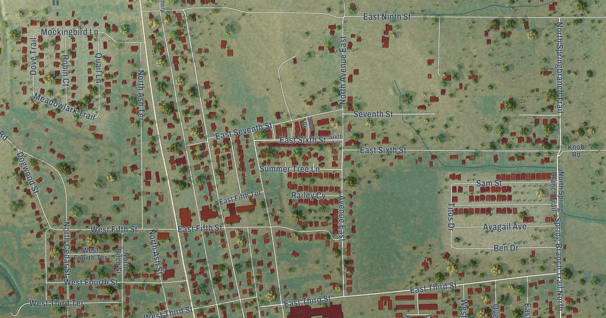 Map of Springtown, Texas in 2026