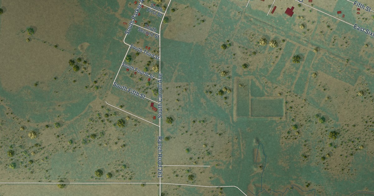 Map of Spur, Texas in 2026