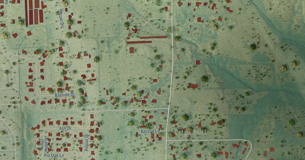 Map of St. Paul, Texas in 2026
