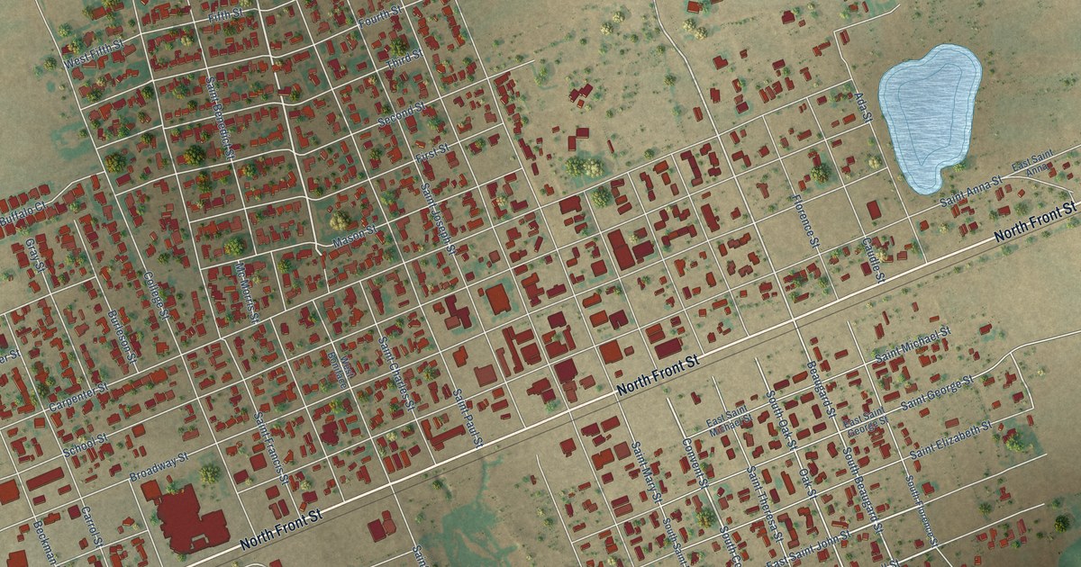 Map of Stanton, Texas in 2026