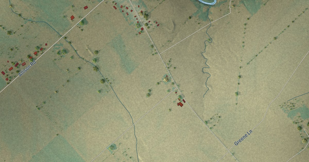 Map of Staples, Texas in 2026