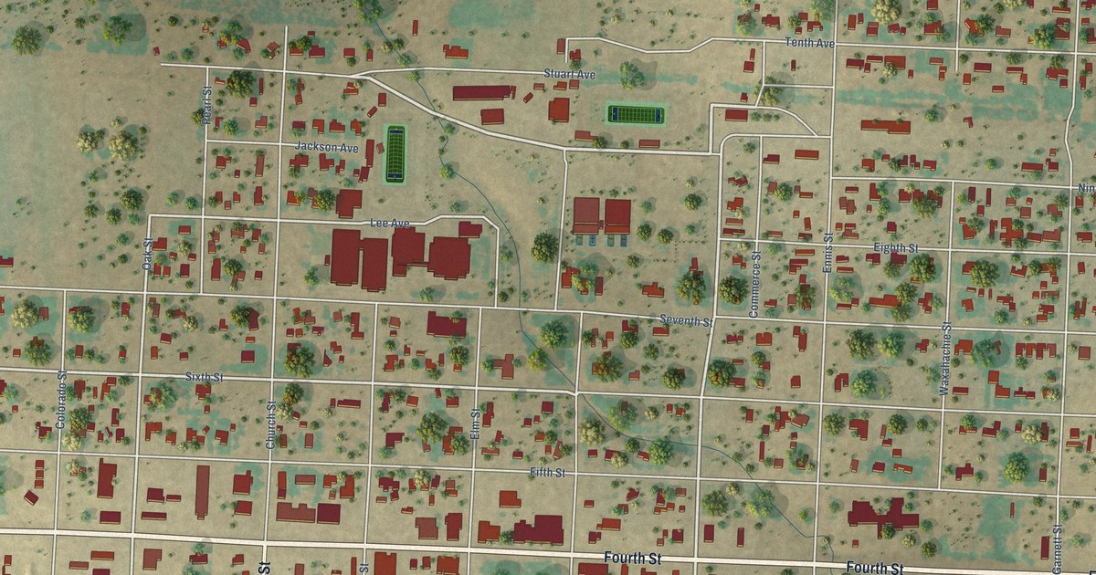Map of Sterling City, Texas in 2026