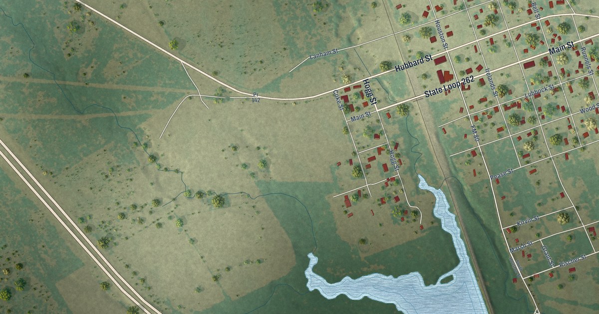 Map of Streetman, Texas in 2026