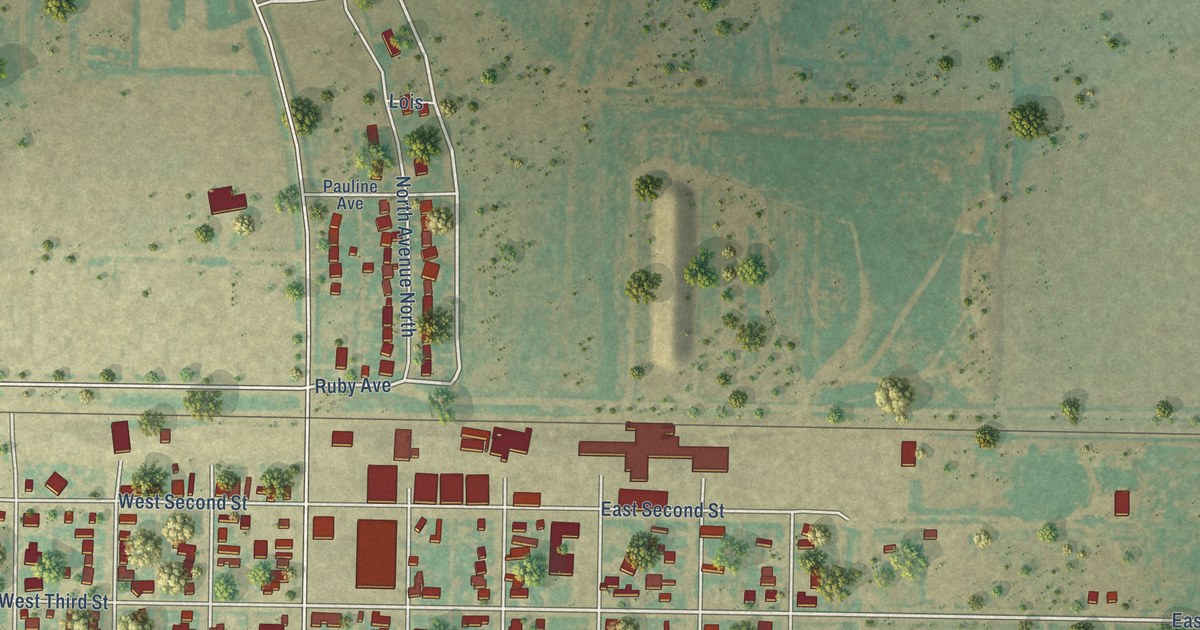 Map of Sunray, Texas in 2026