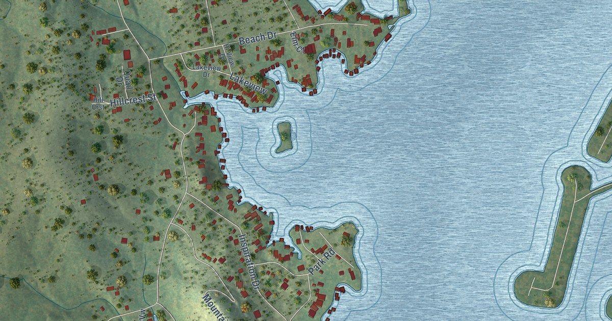 Map of Sunrise Beach Village, Texas in 2026