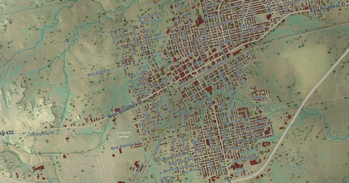 Map of Sweetwater, Texas in 2026