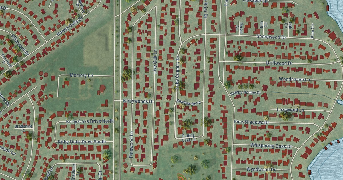 Map of Taylor Lake Village, Texas in 2026