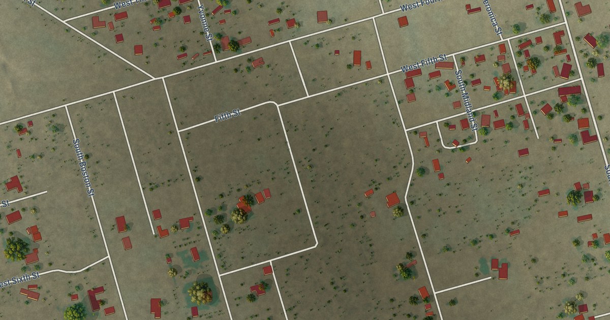 Map of Thorntonville, Texas in 2026