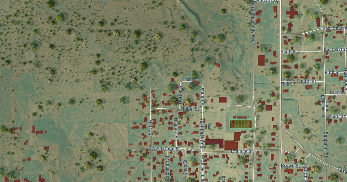 Map of Throckmorton, Texas in 2026