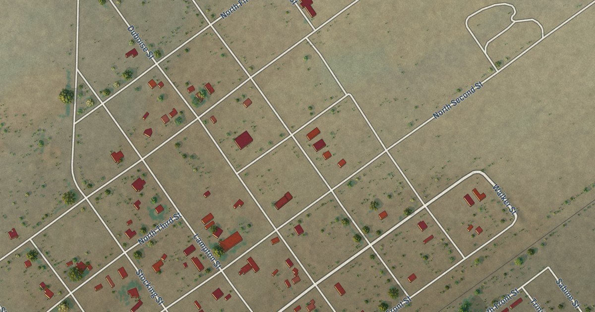 Map of Toyah, Texas in 2026