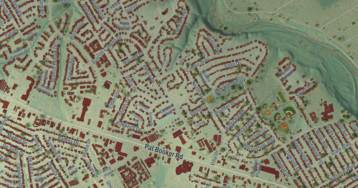 Map of Universal City, Texas in 2026