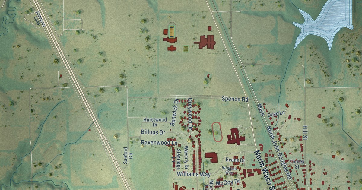 Map of Van Alstyne, Texas in 2026