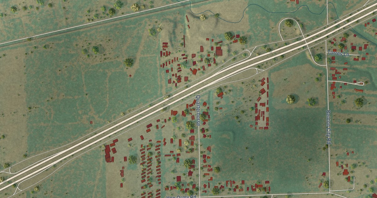 Map of Von Ormy, Texas in 2026