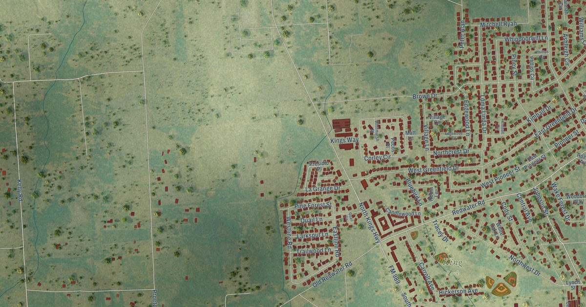 Map of Wake Village, Texas in 2026