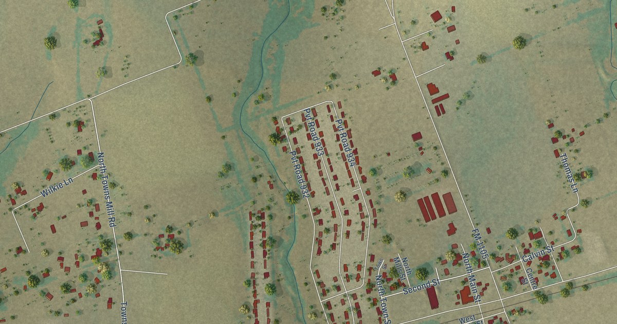 Map of Weir, Texas in 2026
