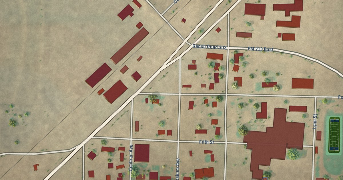 Map of Wellman, Texas in 2026