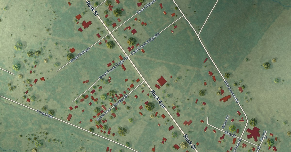 Map of Wells, Texas in 2026