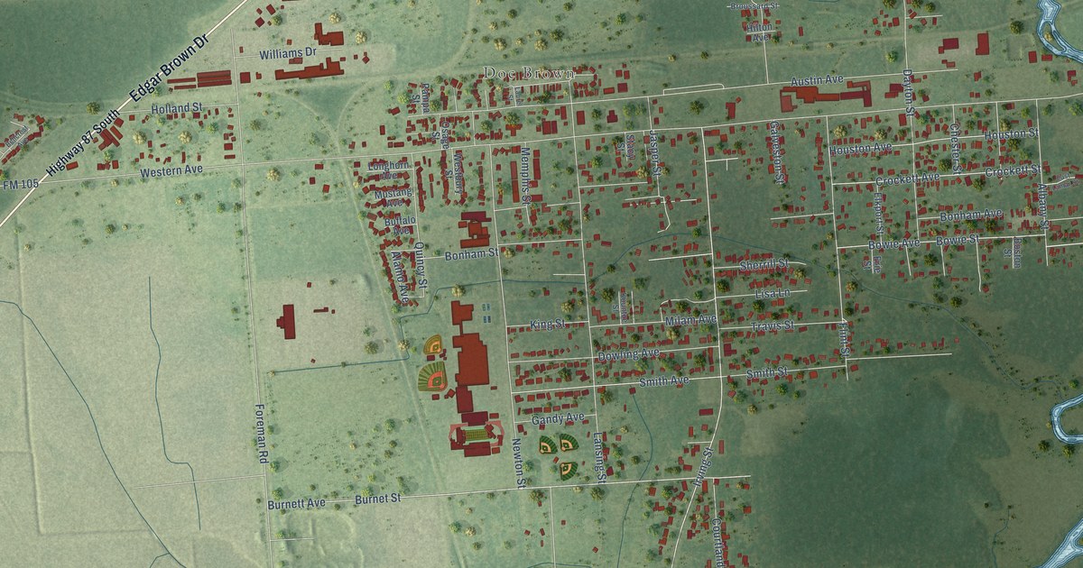 Map of West Orange, Texas in 2026
