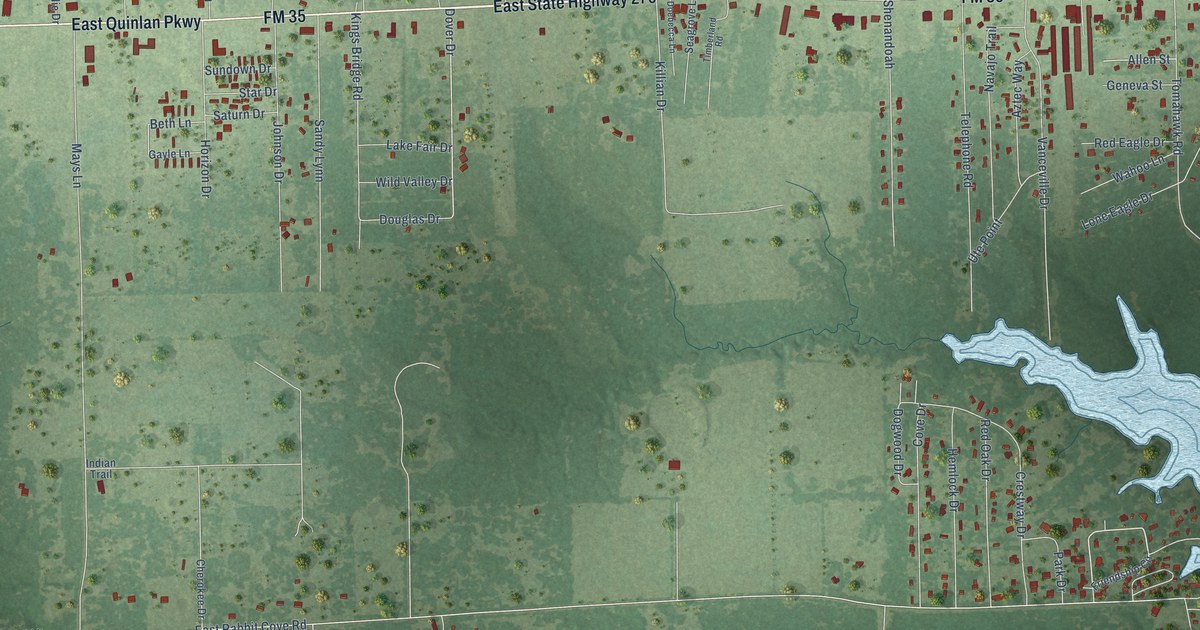 Map of West Tawakoni, Texas in 2026