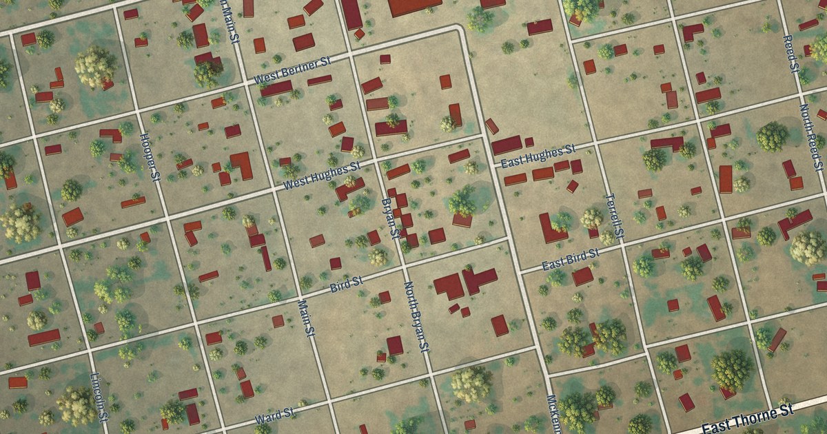 Map of Westbrook, Texas in 2026
